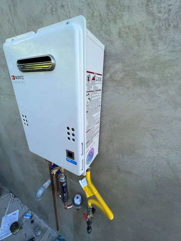 Tankless water heater installation for Sniders Estates homes